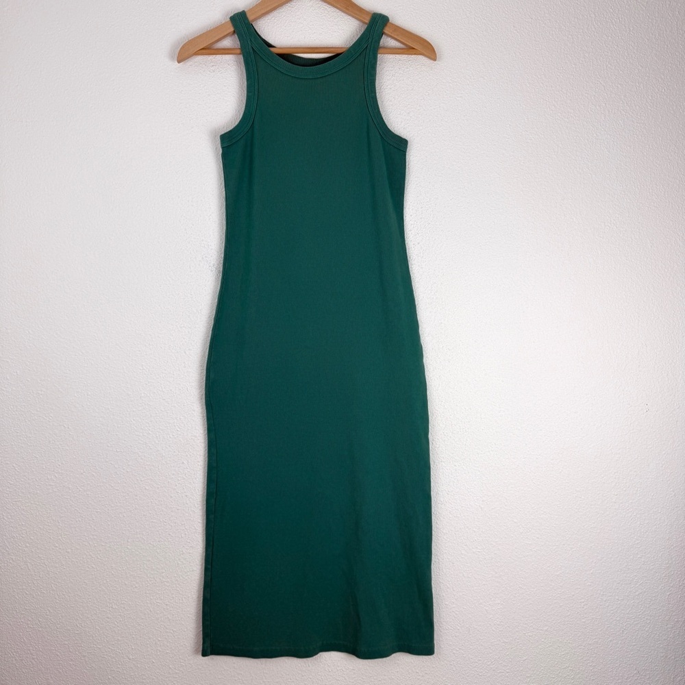 MOTHER The Chin Up Tank Ribbed Midi Dress Small - Picture 5 of 9